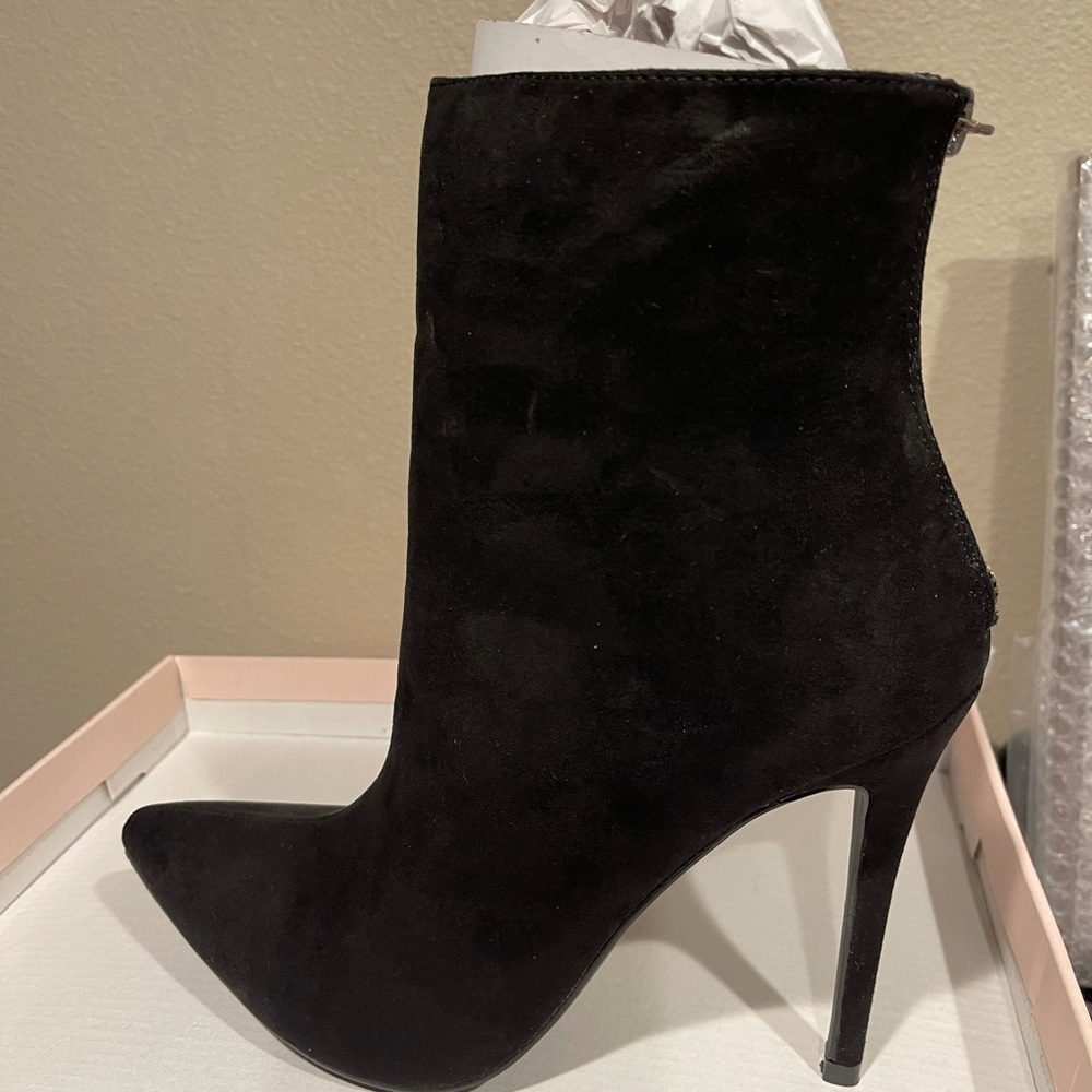 Black High Heel zipper booties